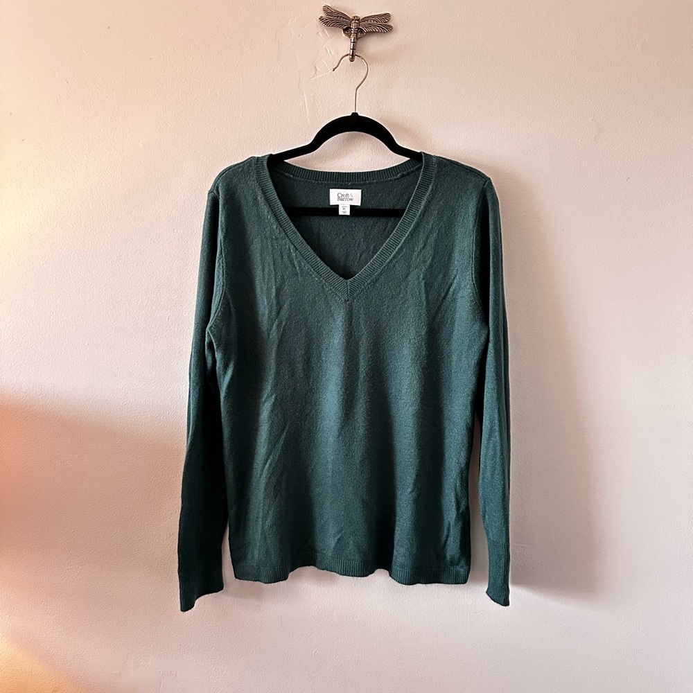 croft & barrow | Teal Crewneck Knit Sweater
